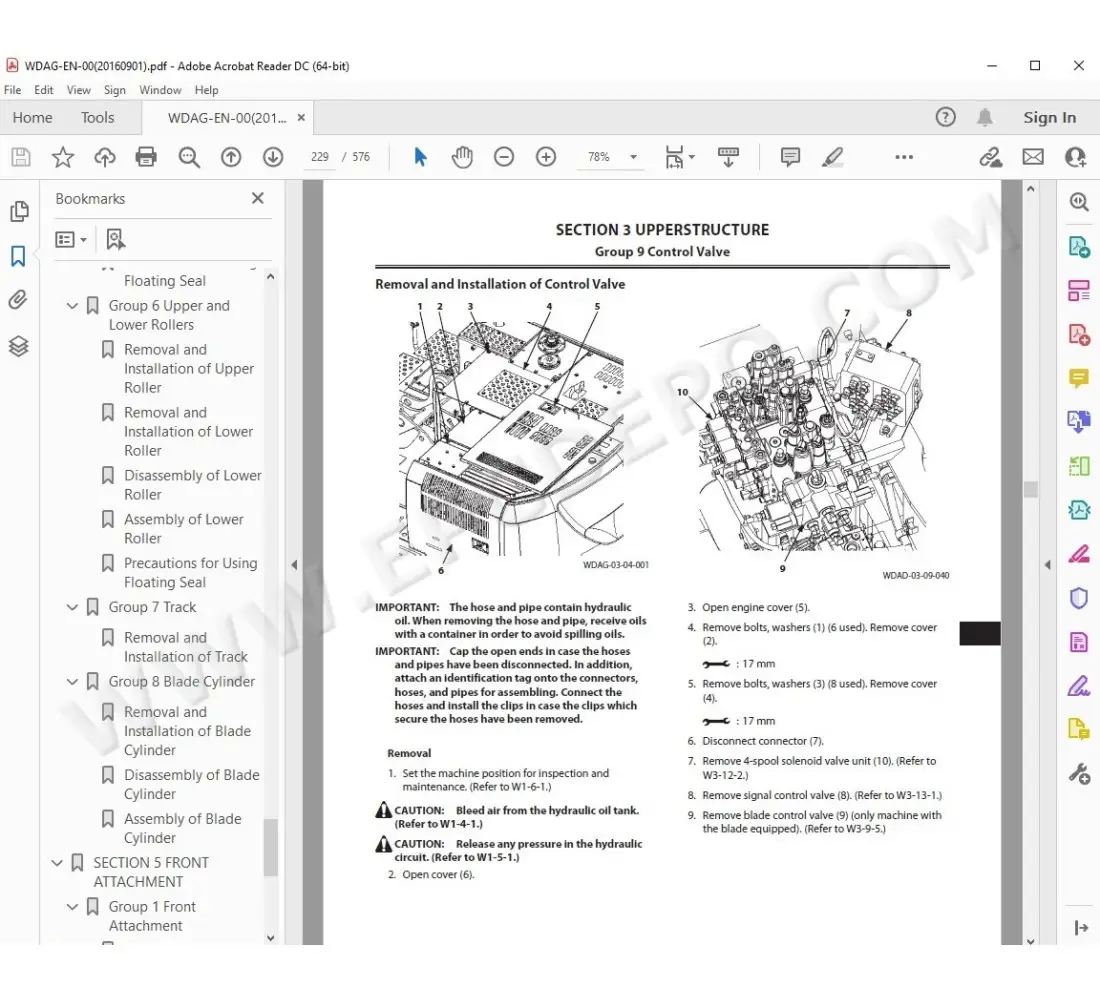 Hitachi ZX130-5G ZX130K-5G parts + service manual